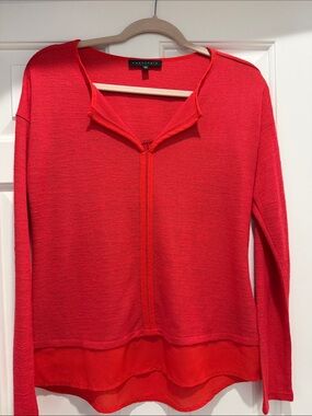 Sanctuary Bright Red Knit Top